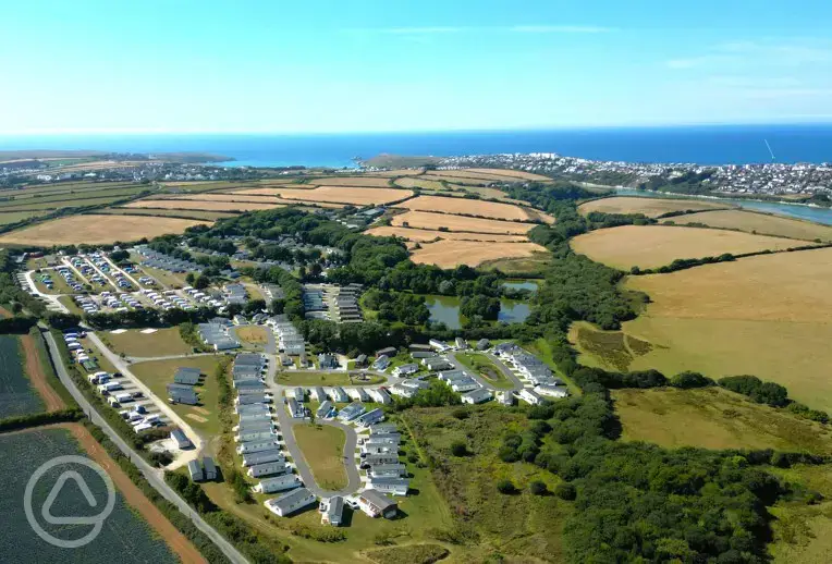 Aerial of the site