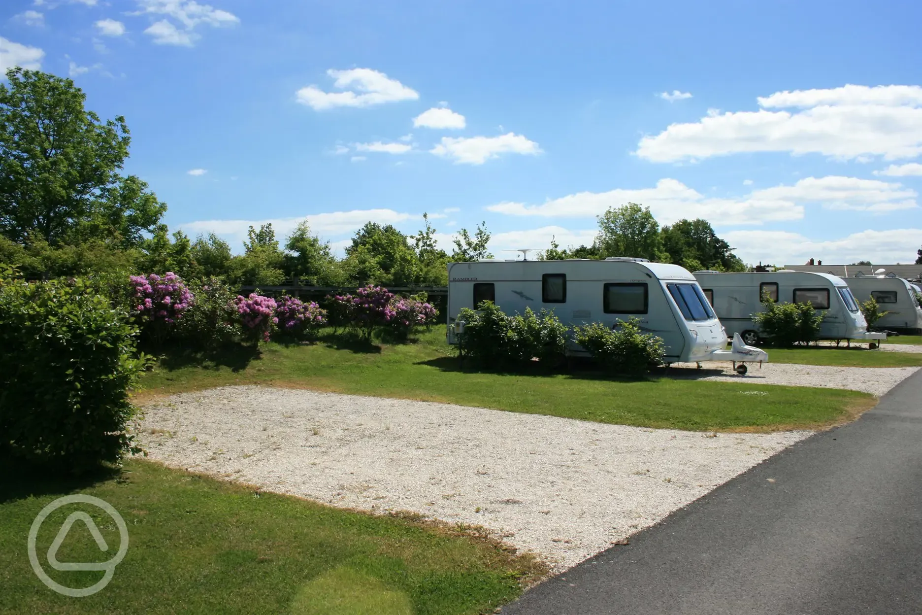 Hardstanding at Jacobs Mount Caravan and Camping Park