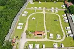 Bird's eye view of Thorpe Hall Caravan and Camping Site in East Yorkshire