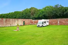 Pitches set amongst the old walled gardens of Thorpe Hall Country Estate