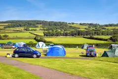 Parkers Farm Holiday Park non electric grass pitches with countryside views Parkers Farm Holiday Park non electric grass pitches with countryside views