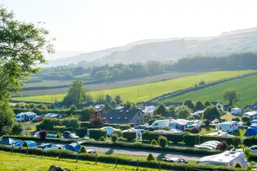 Parkers Farm Holiday Park with views towards Dartmoor