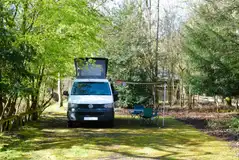 Premium electric woodland pitches with added privacy