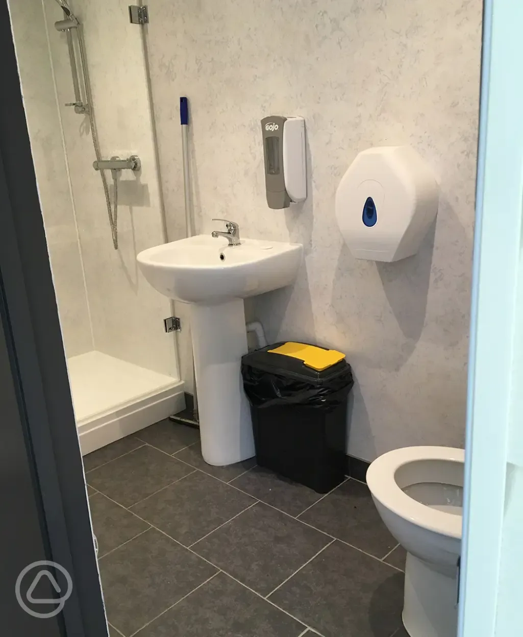 Toilet and shower