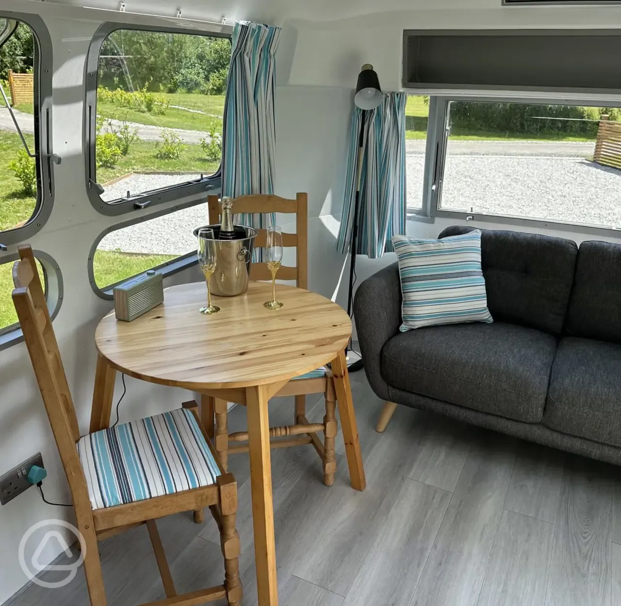 Boskenna Airstream Caravan interior
