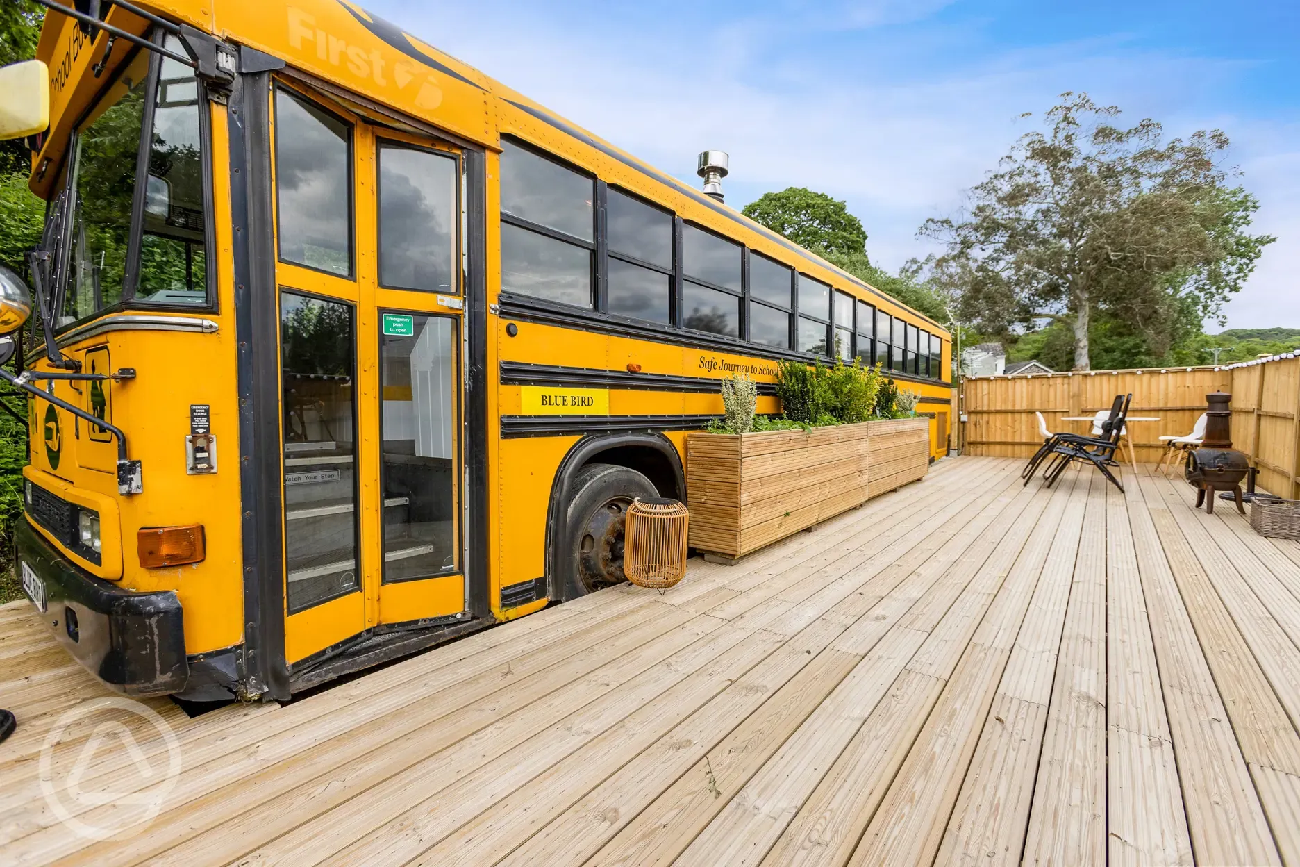 Bluebird refurbished school bus