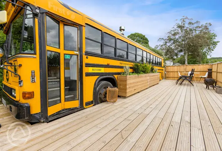 Bluebird refurbished school bus