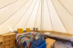 Bell tent interior