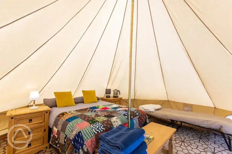 Bell tent interior