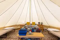 Bell tent interior