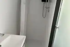 Boskenna Airstream Caravan shower room