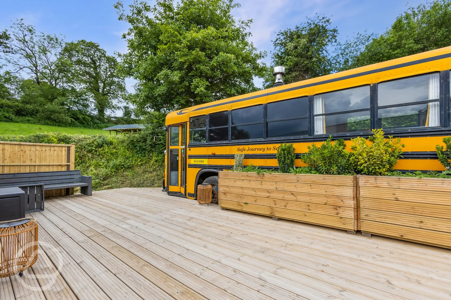 Bluebird refurbished school bus