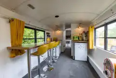 Bluebird refurbished school bus interior