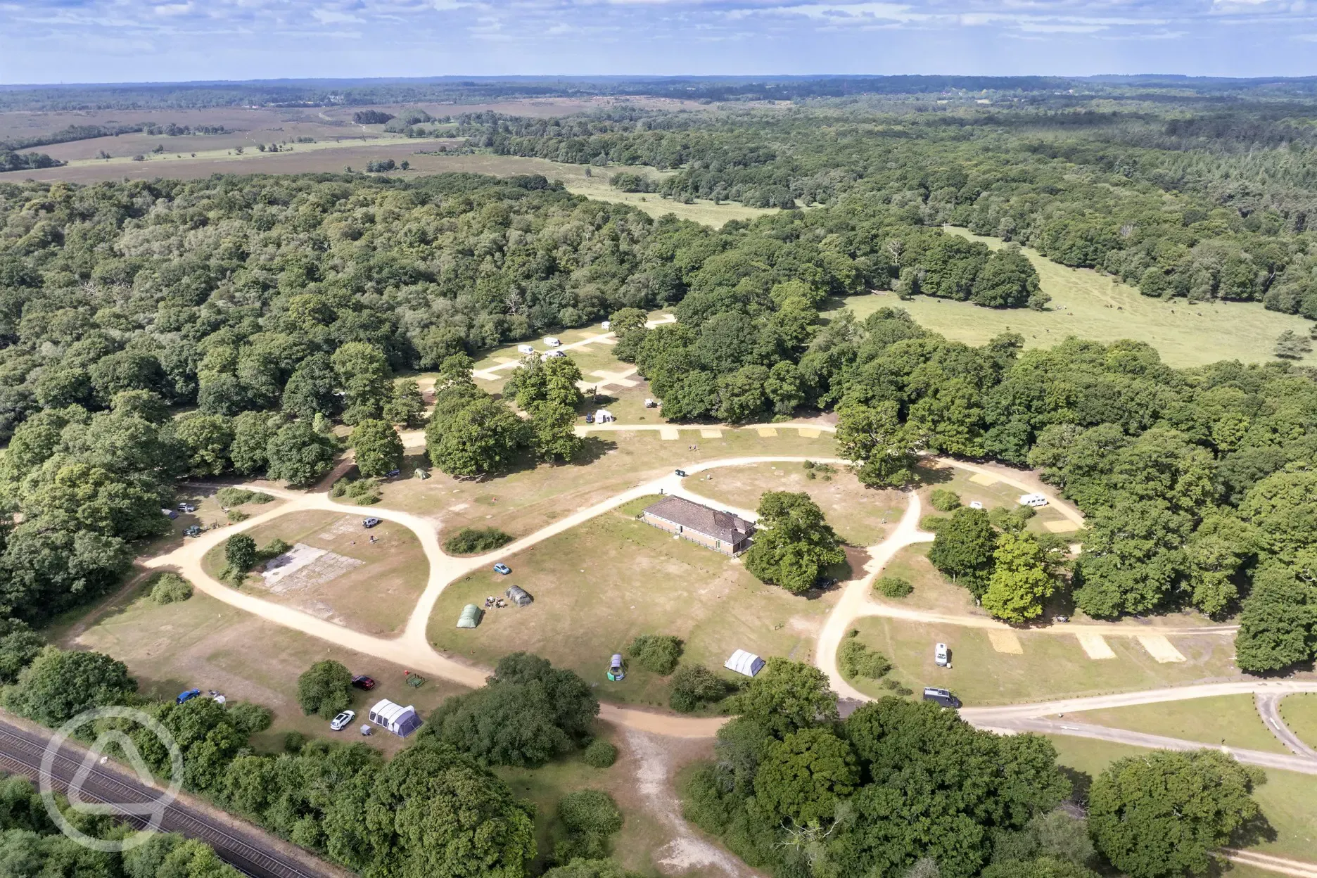 Aerial view of site