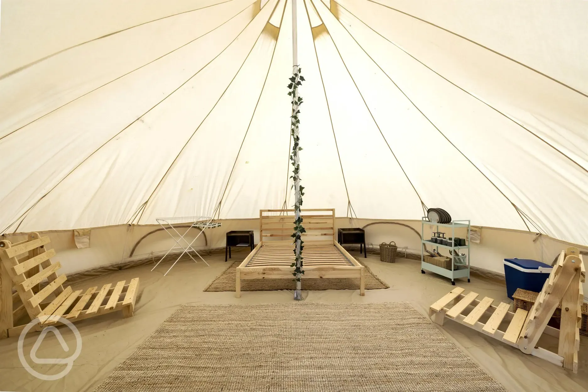 Bell tent interior