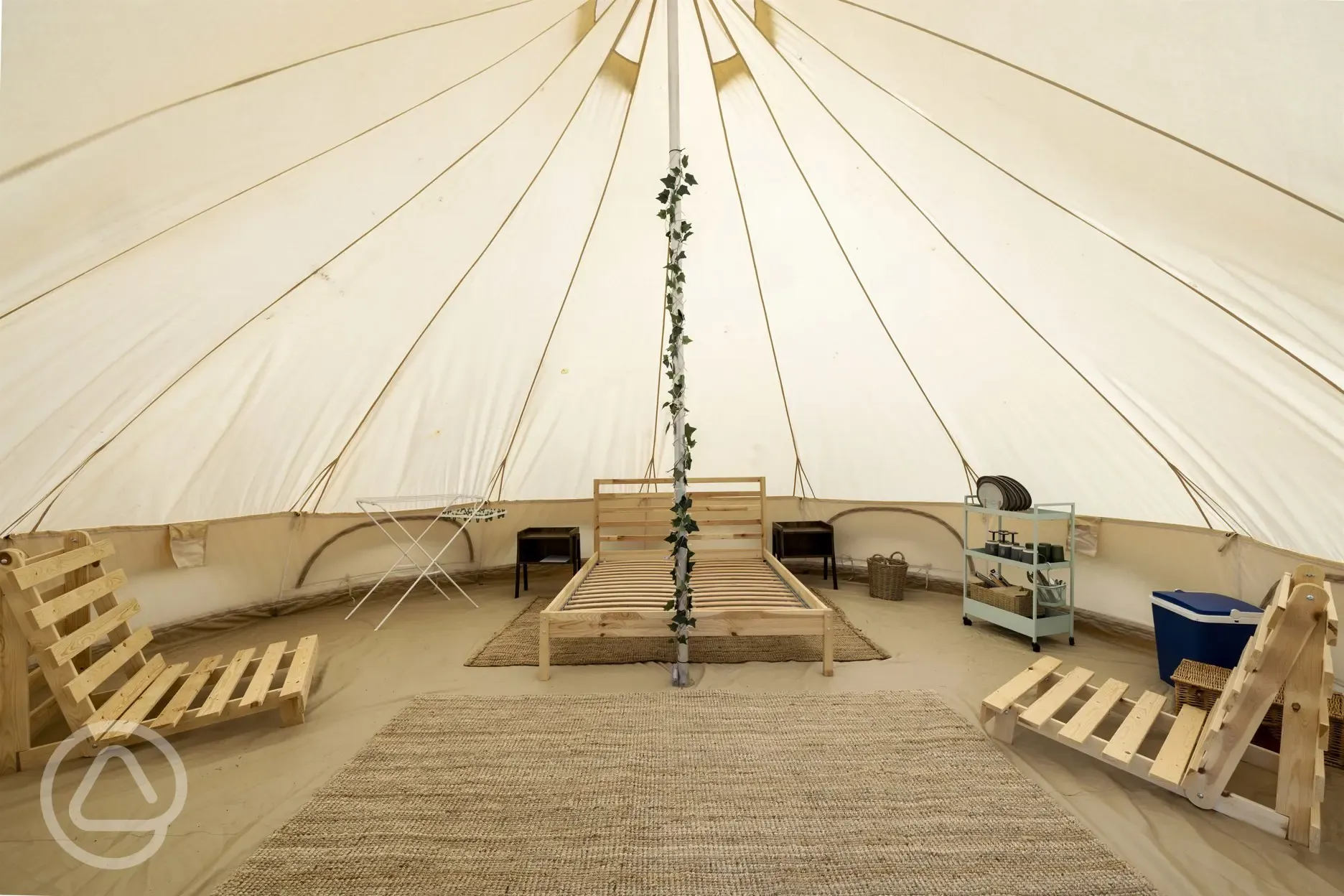 Bell tent interior