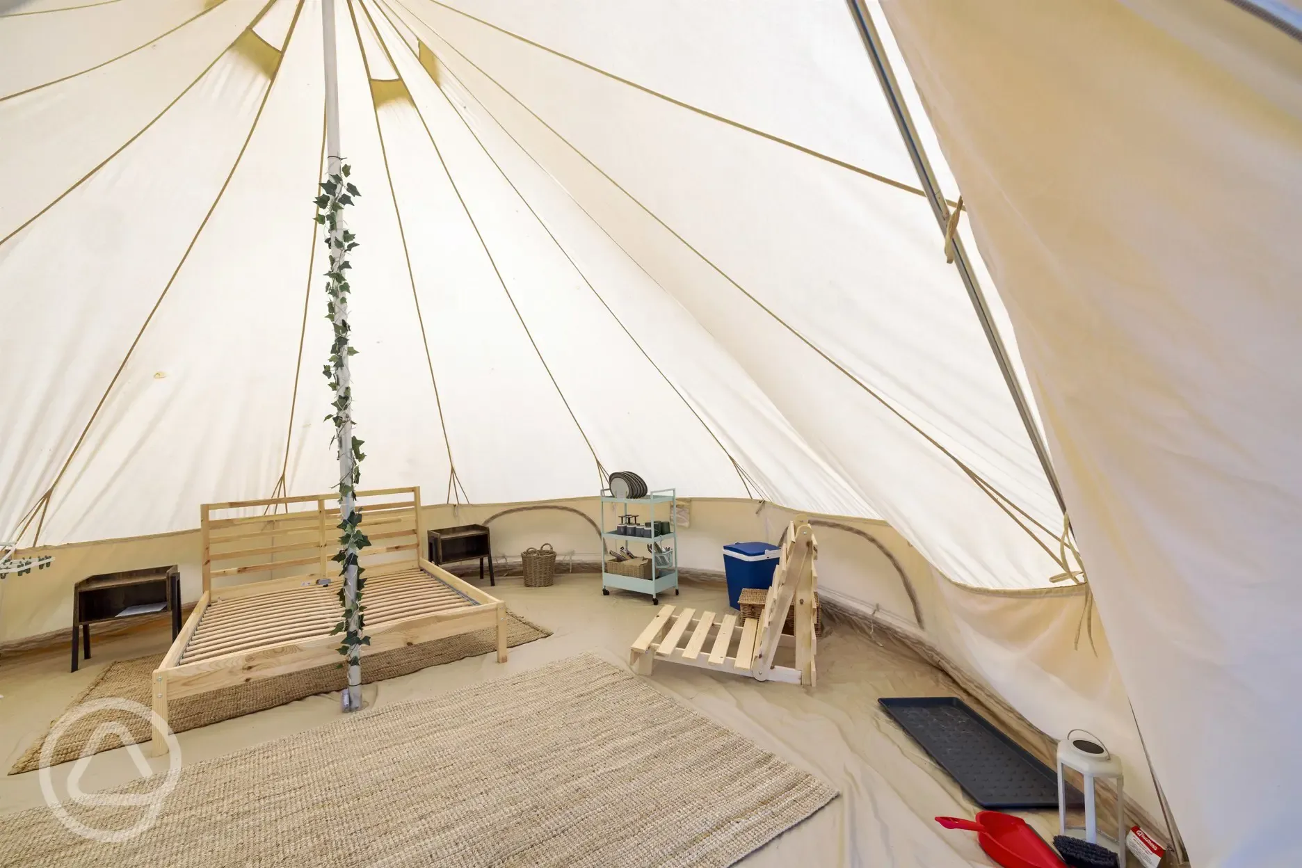 Bell tent interior