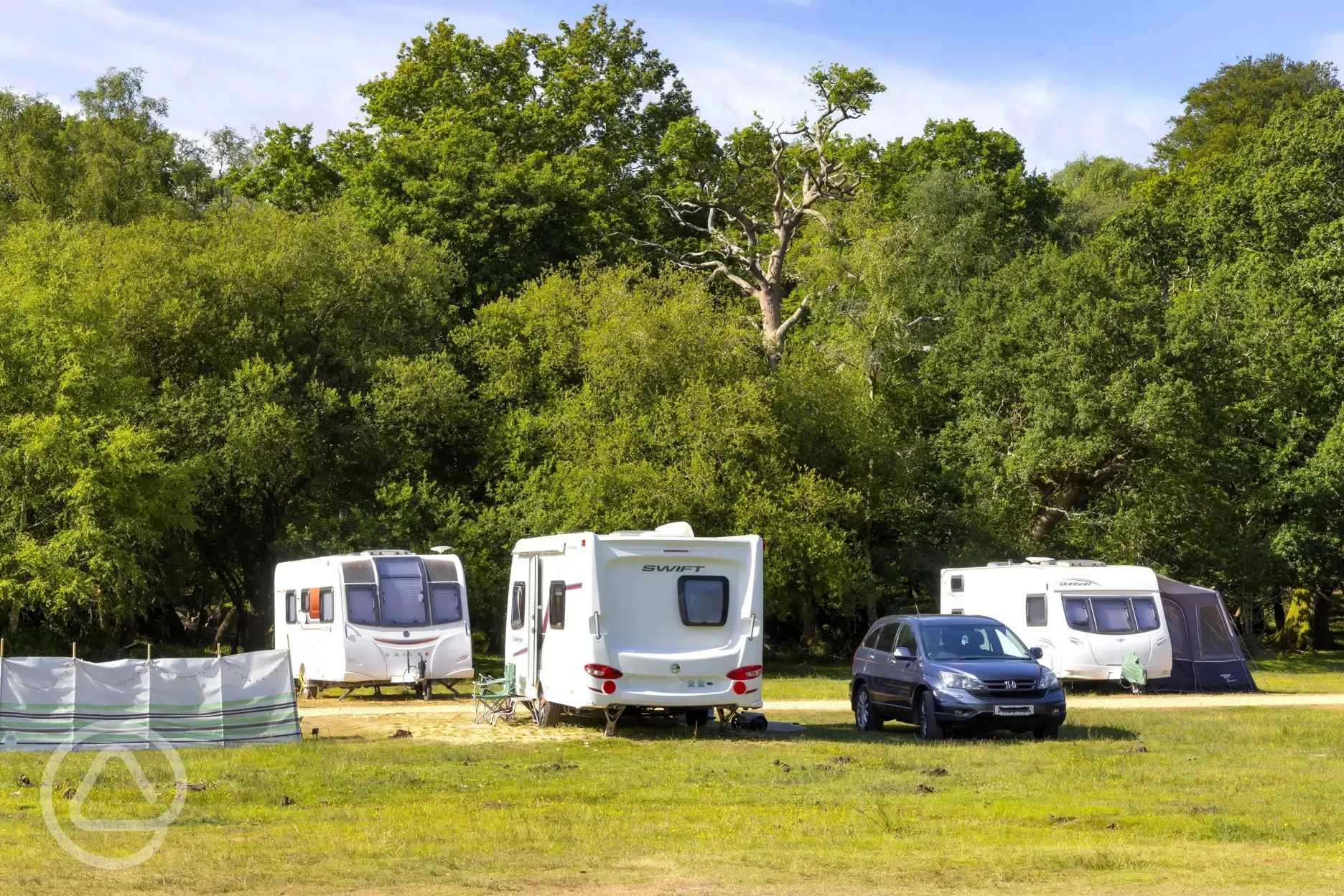 Non electric hardstanding pitches