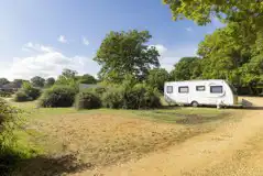 Hardstanding pitches in the more secluded base