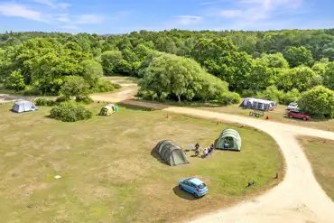 Non electric grass pitches (9m x 9m) at Ashurst Campsite