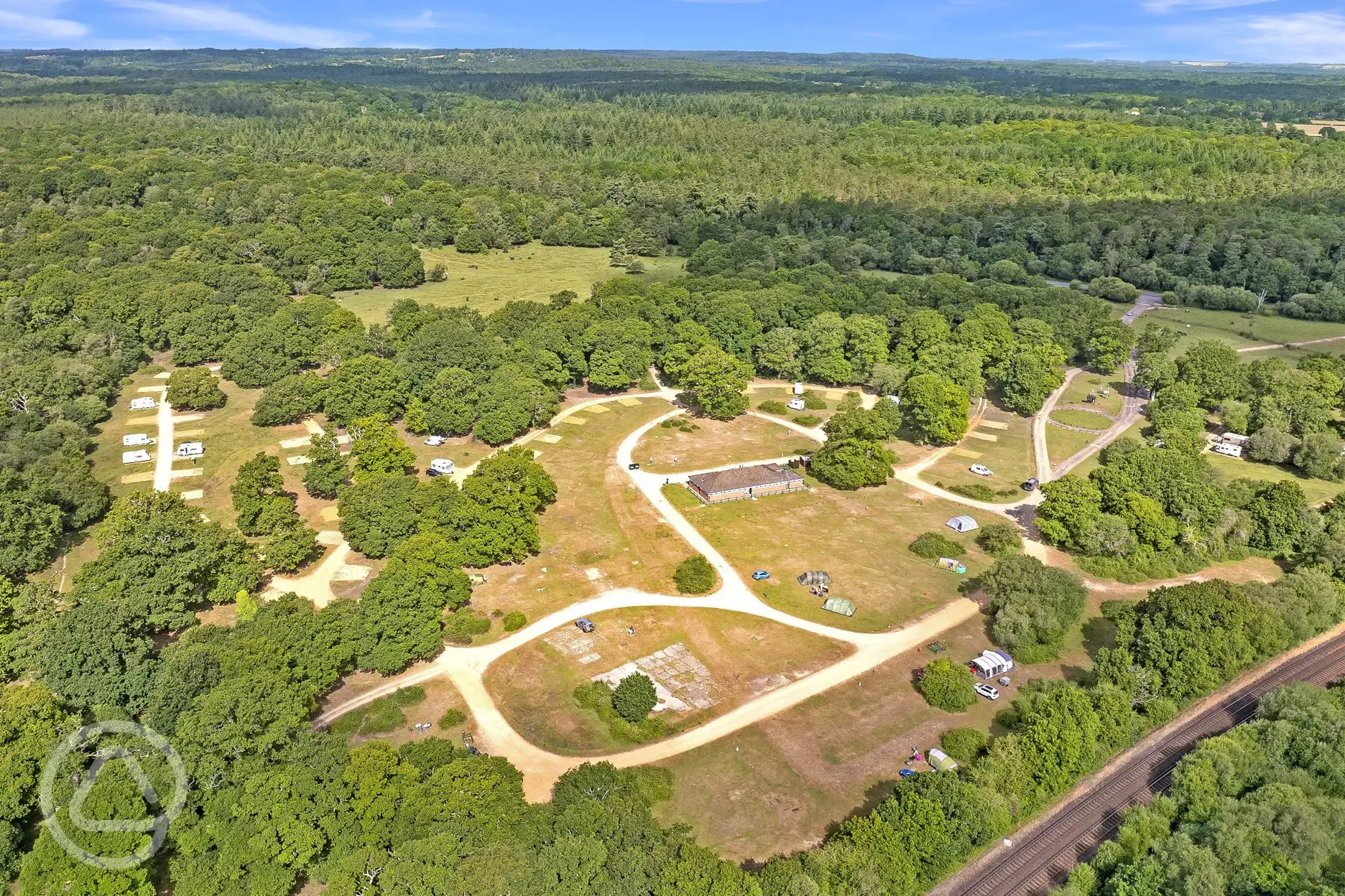 Aerial view of site