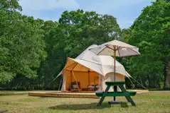 Furnished bell tent