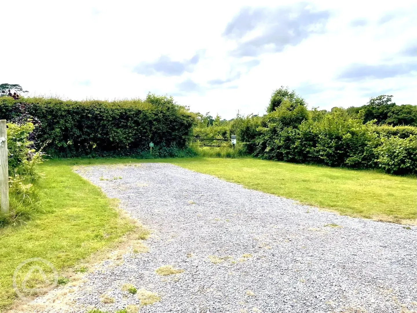 Electric hardstanding and grass pitches