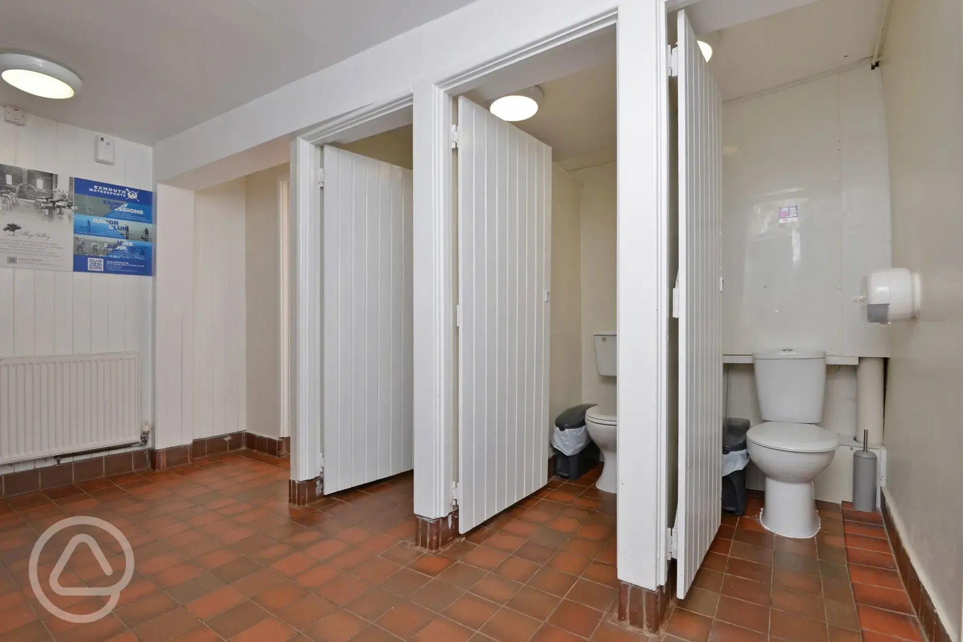 Inside of the toilet block