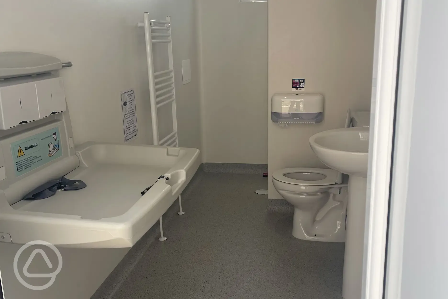 Toilet and shower