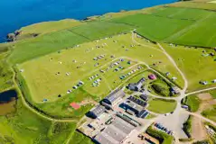 View of the different camping fields at Celtic Camping 
