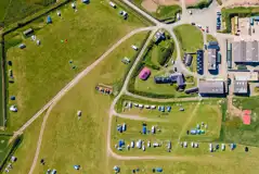 View of the electric and non electric pitches, spread over several fields