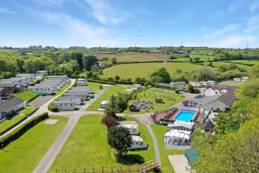 Aerial of the campsite