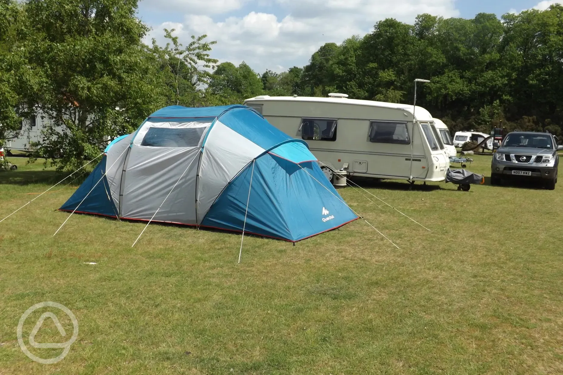 Tent and caravan pitches