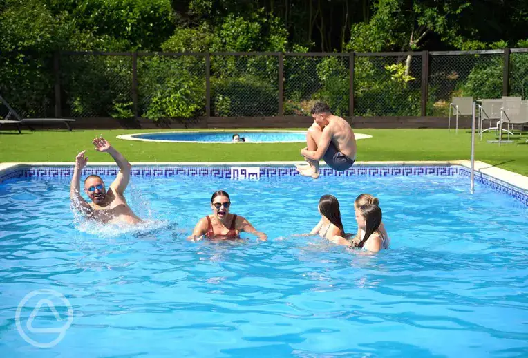 Outdoor heated swimming pool (pre-booked sessions available)