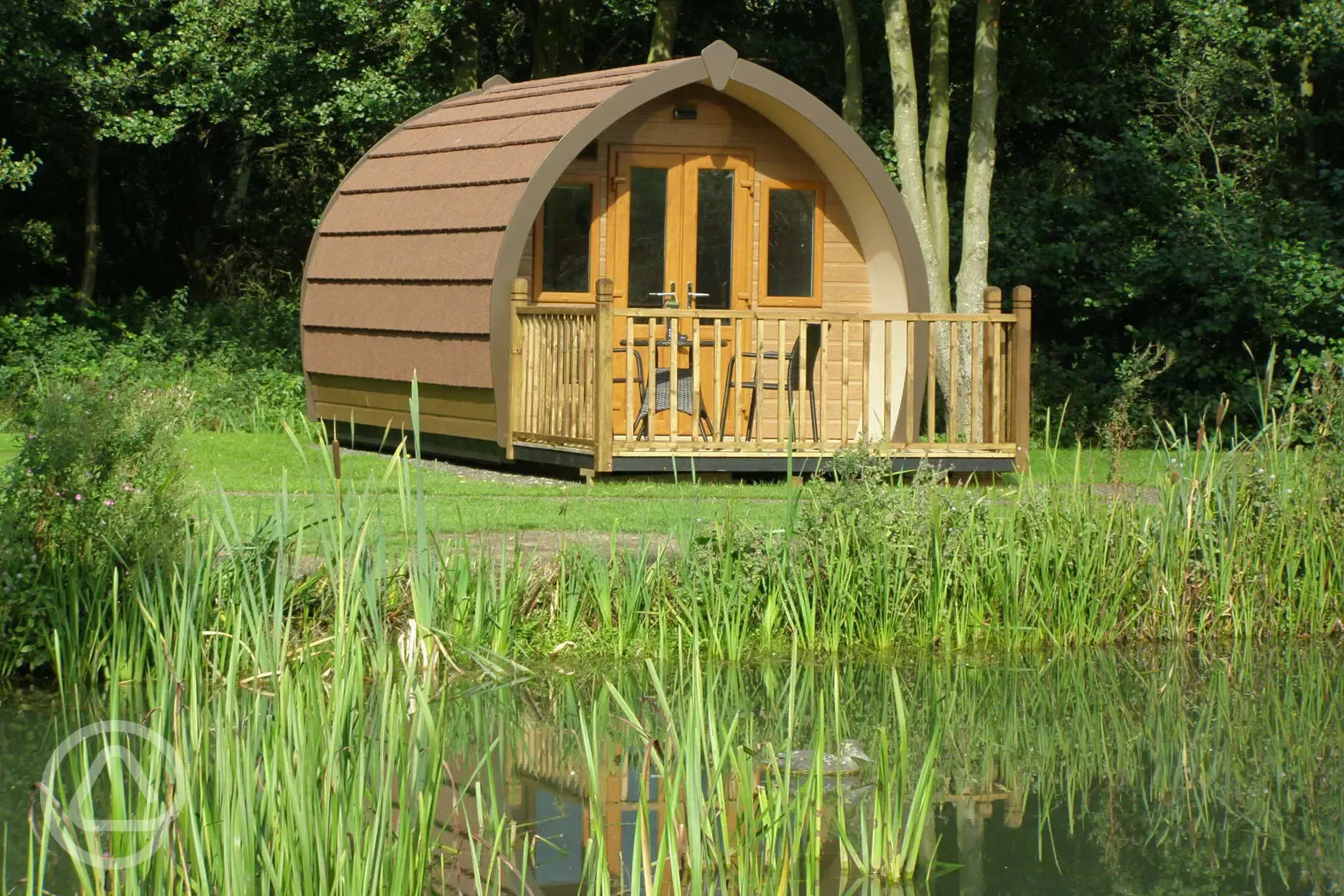 Glamping Pods over our Wildlife Pond