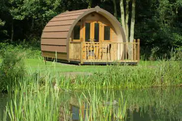 Glamping Pods over our Wildlife Pond