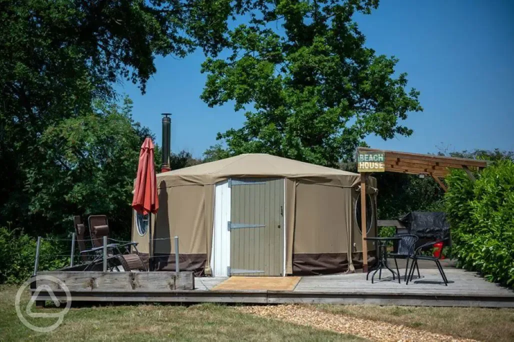 Beach yurt