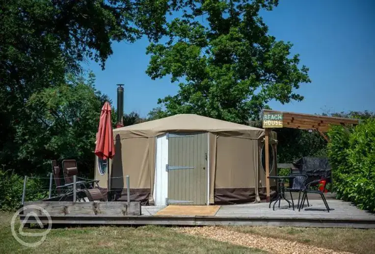 Beach yurt