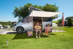 Hardstanding campervan pitch with space for an awning
