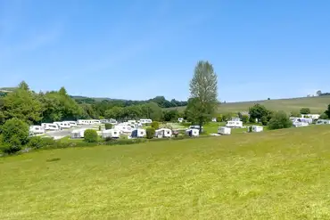 Overview of Lime Tree Holiday Park in the Derbyshire countryside