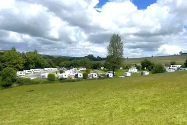 Overview of Lime Tree Holiday Park in the Derbyshire countryside