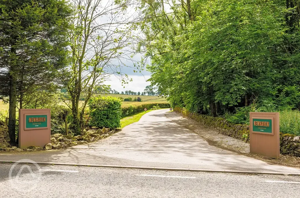 Entrance to Newhaven Holiday Park