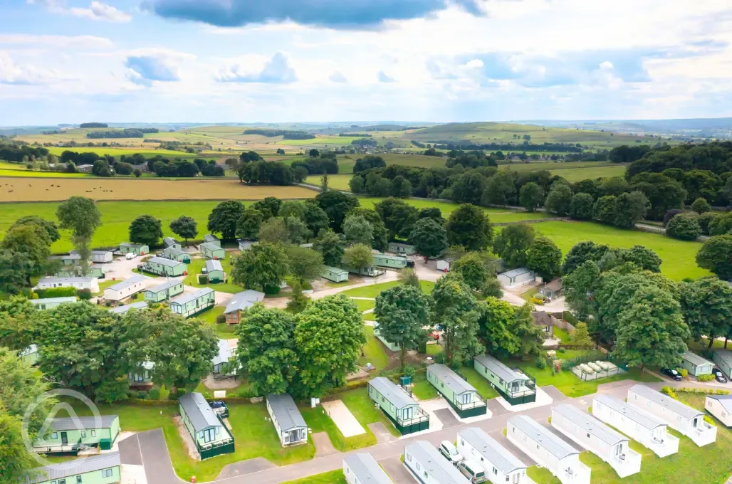 Aerial of Newhaven Holiday Park