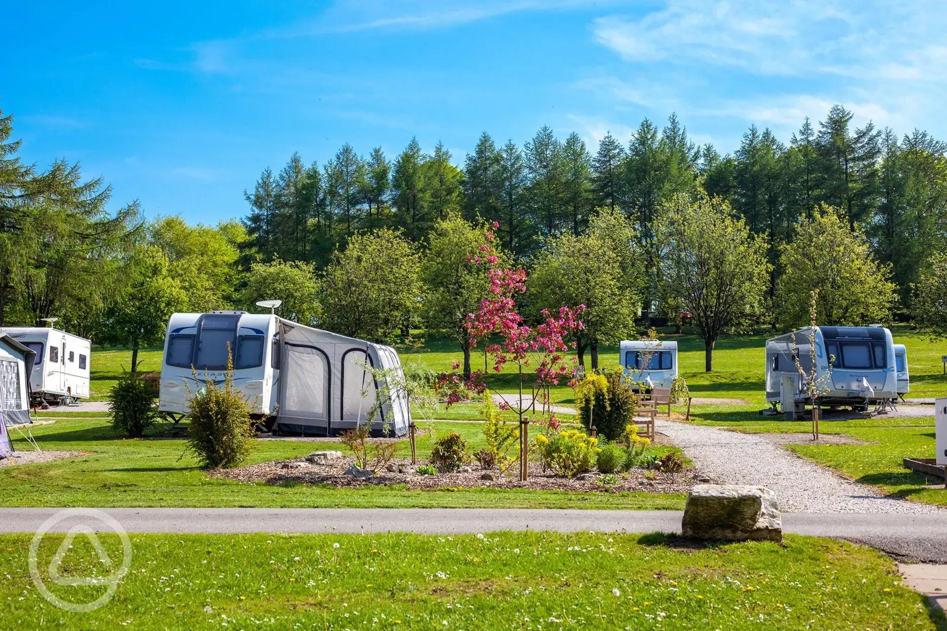 Electric hardstanding caravan pitches