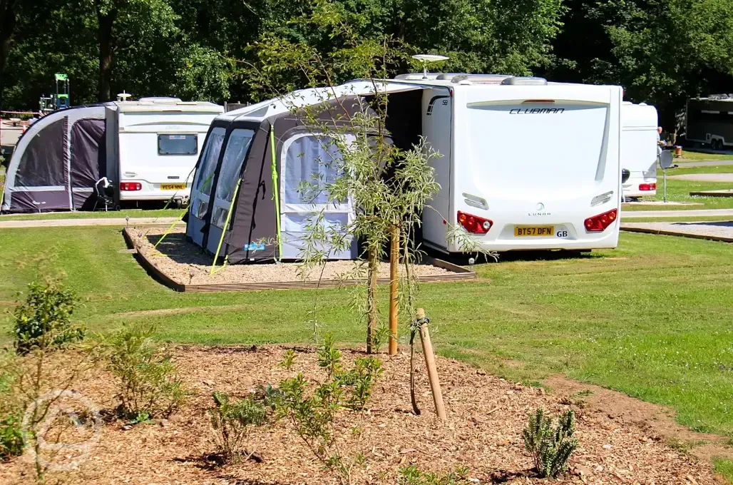 Electric hardstanding caravan pitches