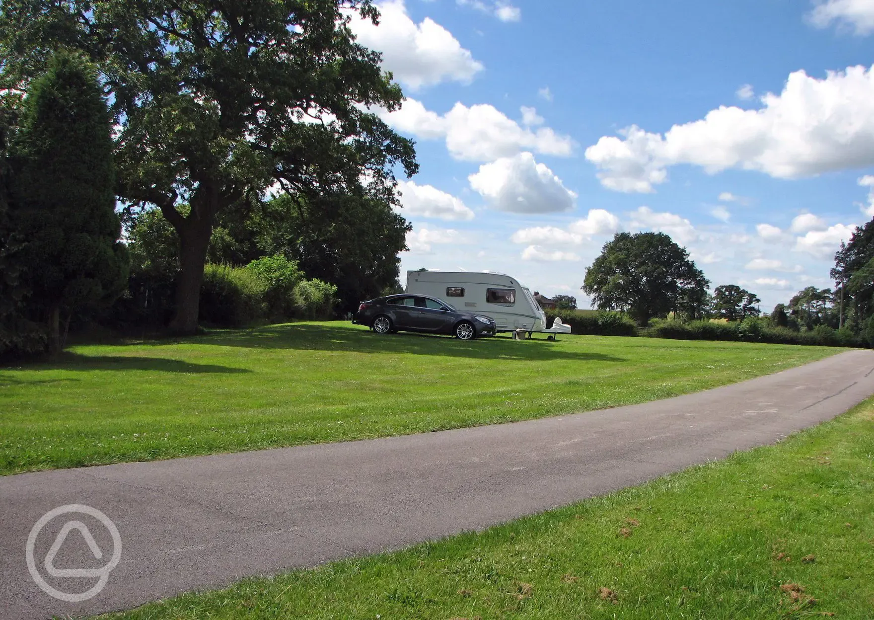 Caravan pitches at Birch Hill Farm Certificated Location