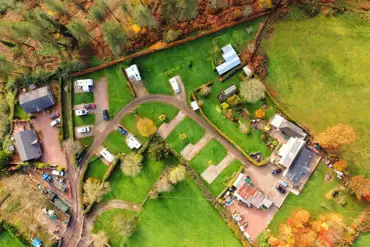 Bird's eye view of the site
