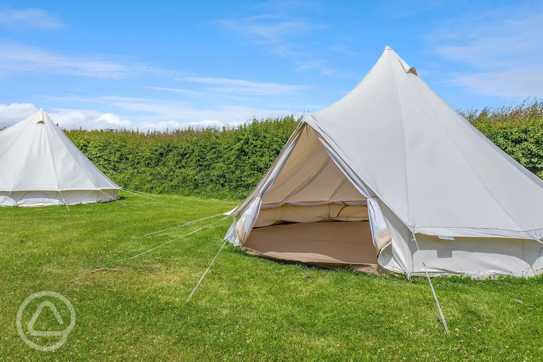 Unfurnished bell tent