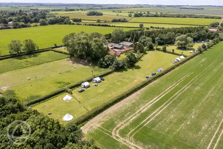 Aerial of the site