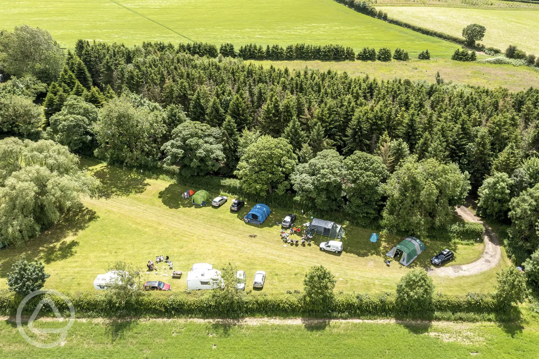 Aerial of the site